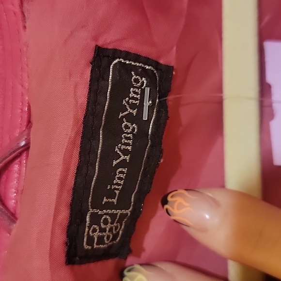 Vintage 80s pink leather coat - Picture 3 of 5